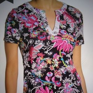 NWT TOMMY Bahama Ocean Garden rashguard Small